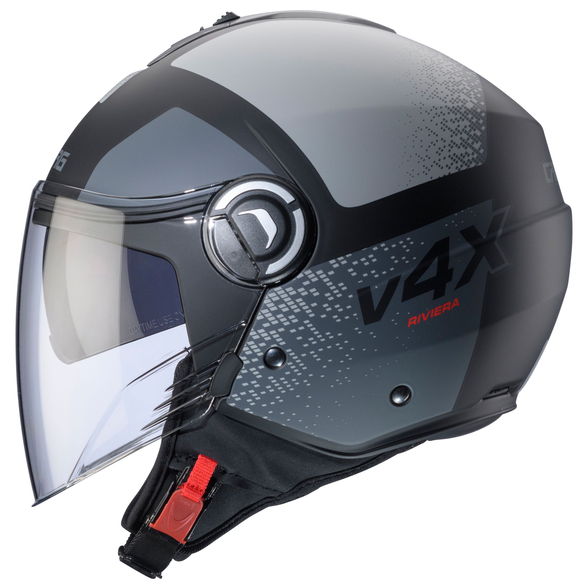 Caberg helmet Riviera V4 X Alpha matt-black/anthracite-grey