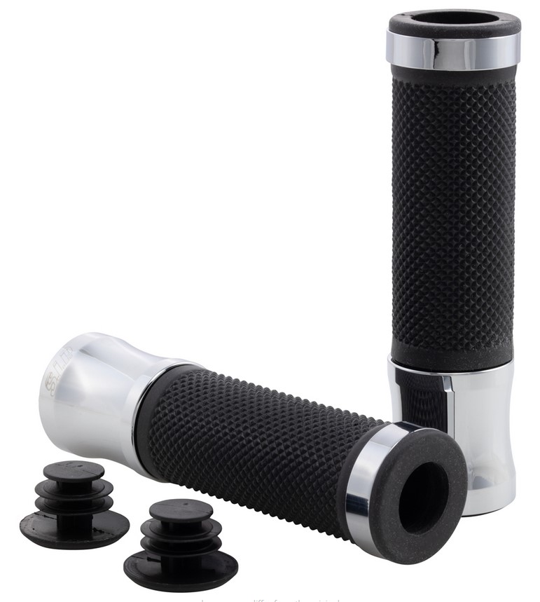 Grips for Vespa GTS/GTS Super/GT/GT L 125-300cc, chrome