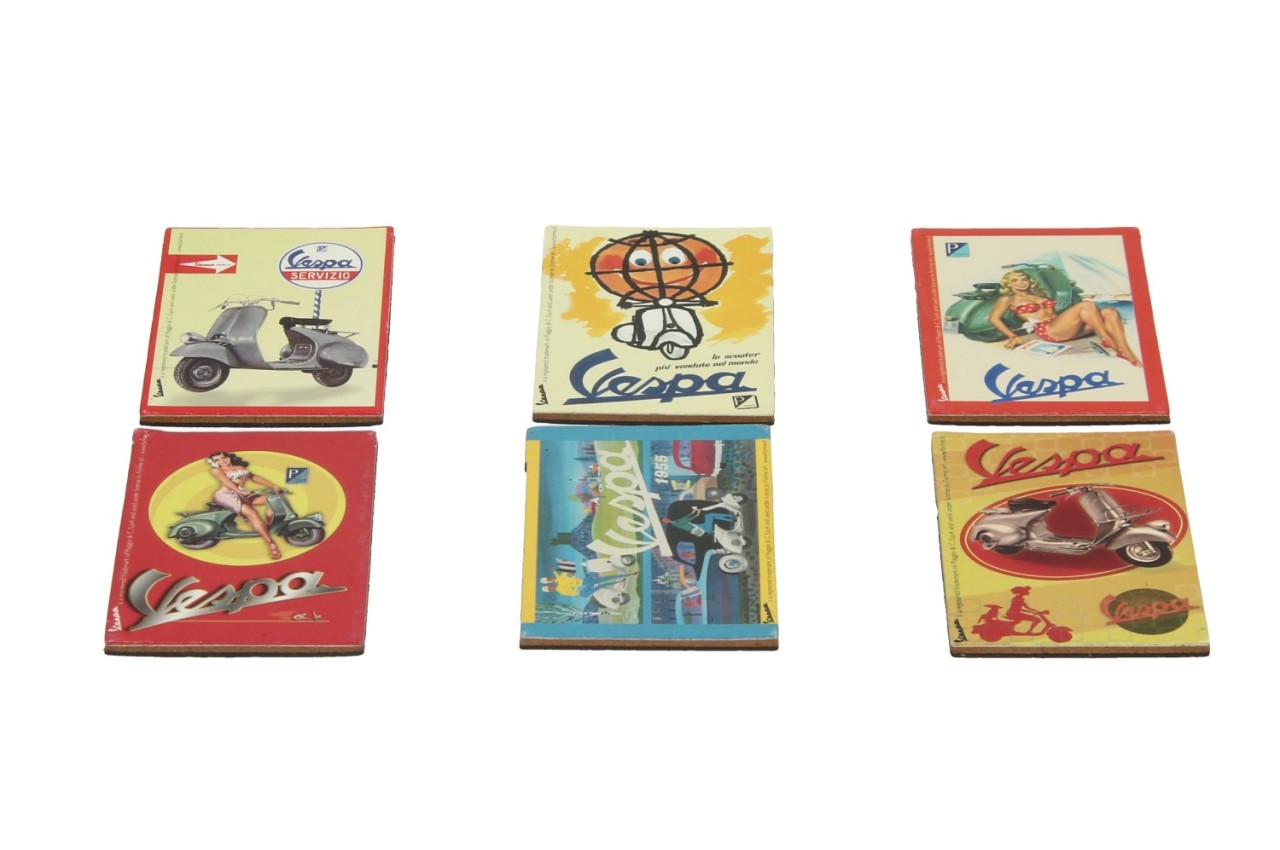 Vespa magnet, 6 pieces