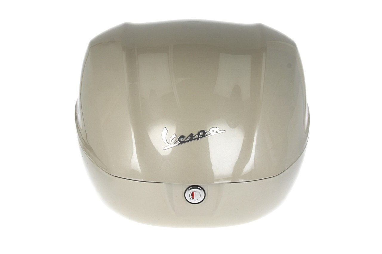 Topcase Kit 32L beige (Q01), back cushion black for Vespa Primavera