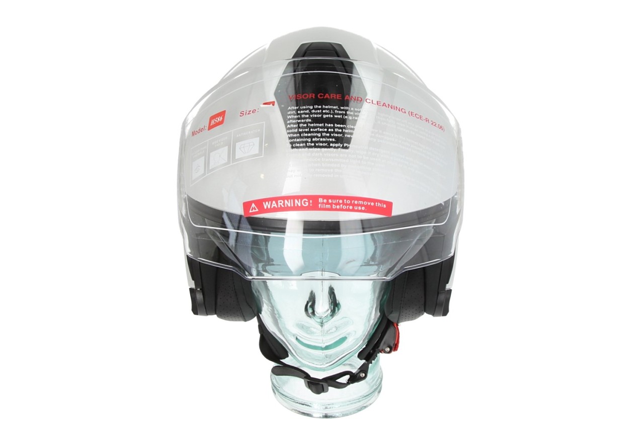 Piaggio Full Jet PFJ open-face helmet, glossy white