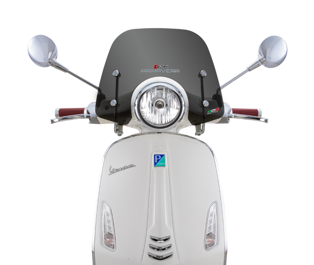 Flyscreen FACO for Vespa Primavera /Elettrica 50-125cc 2T/4T, tinted