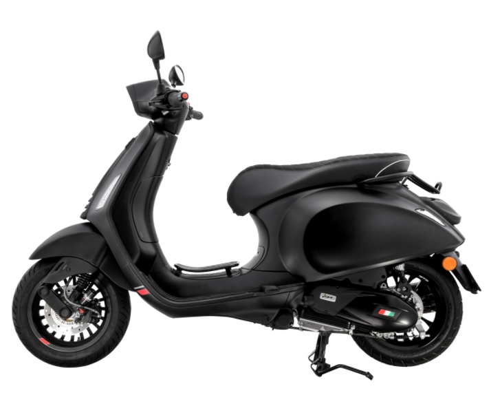 Luggage carrier step-through black for Vespa Primavera/Sprint 50-150cc