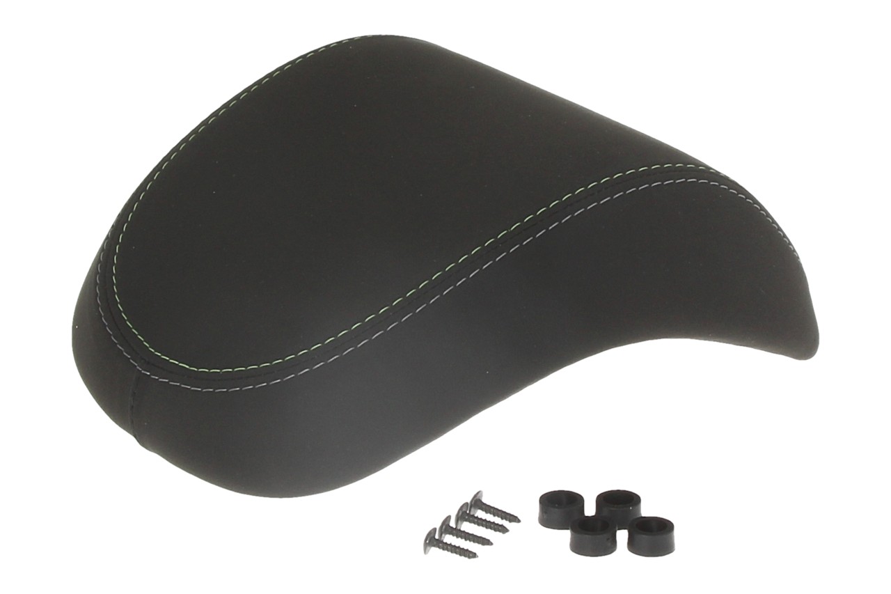 Original backrest for 32L top case - black with green stitching