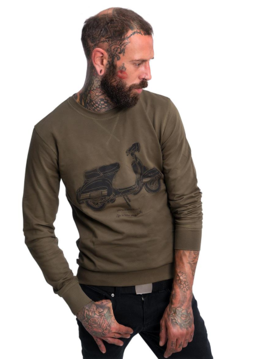 Sweatshirt "Life is better on a Rally", men olive green