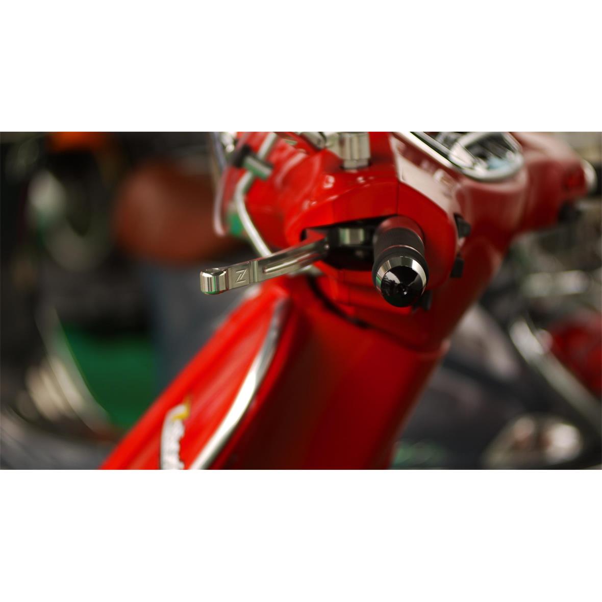 Sport lever set silver brake Zelioni left and right for Vespa ET/LX/LXV/S/Primavera/Sprint