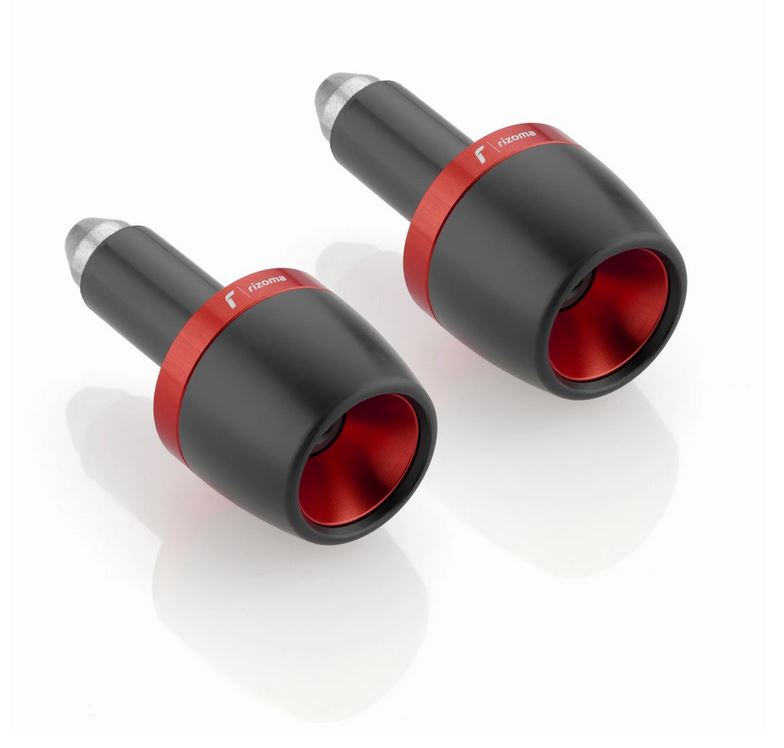 Handlebar end weights RIZOMA left & right for Vespa, red anodized