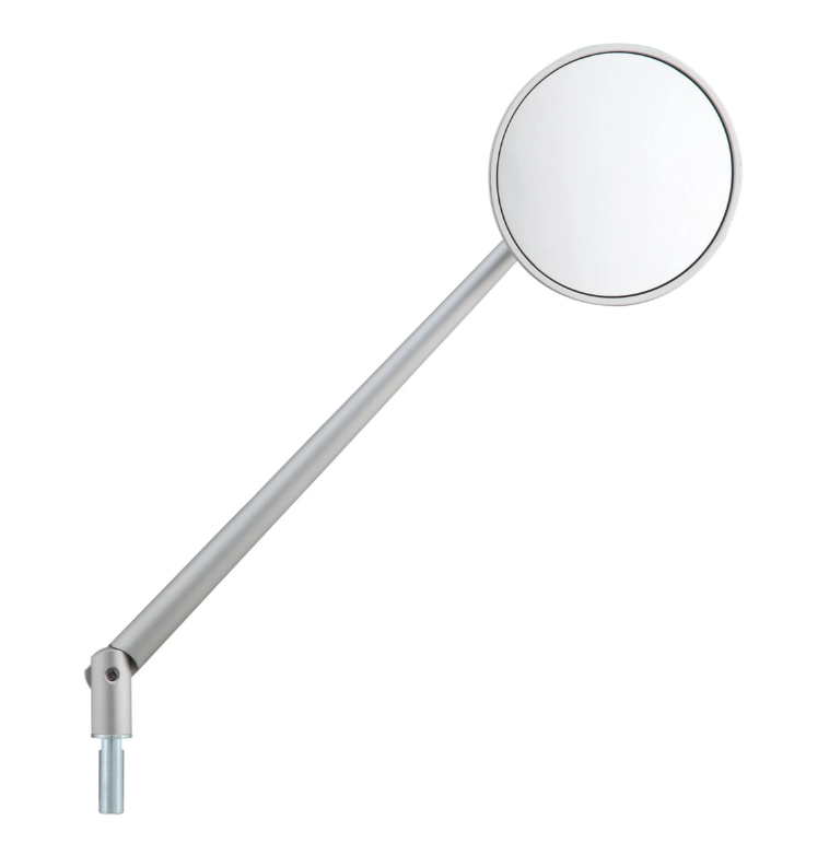 Standard mirror for Vespa, right-hand thread, silver matt
