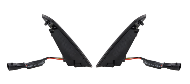 Turn signal kit front left/right for Vespa Primavera/Sprint 50cc 2T/4T, tinted