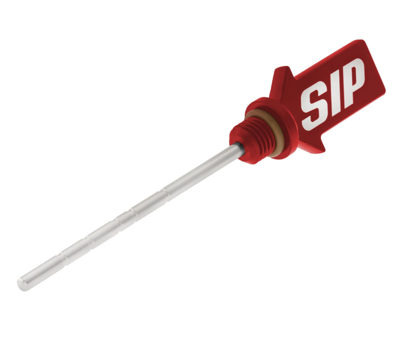 Oil dipstick gear oil, red dull