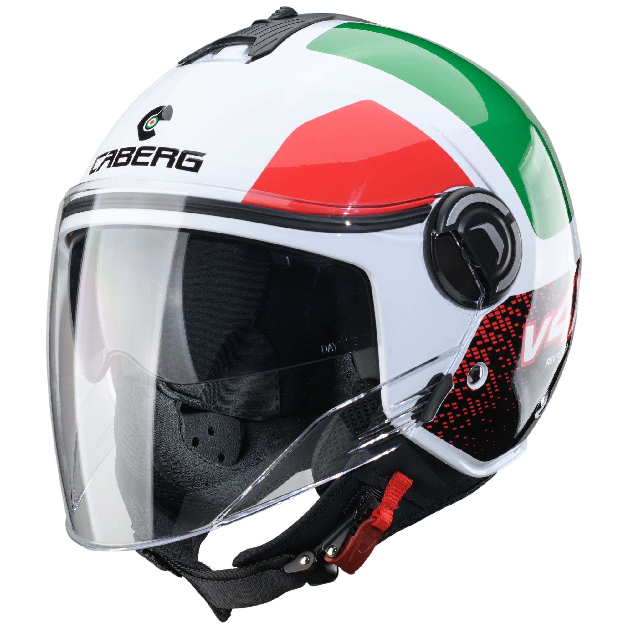 Caberg helmet Riviera V4 X Alpha Italia white/red-green