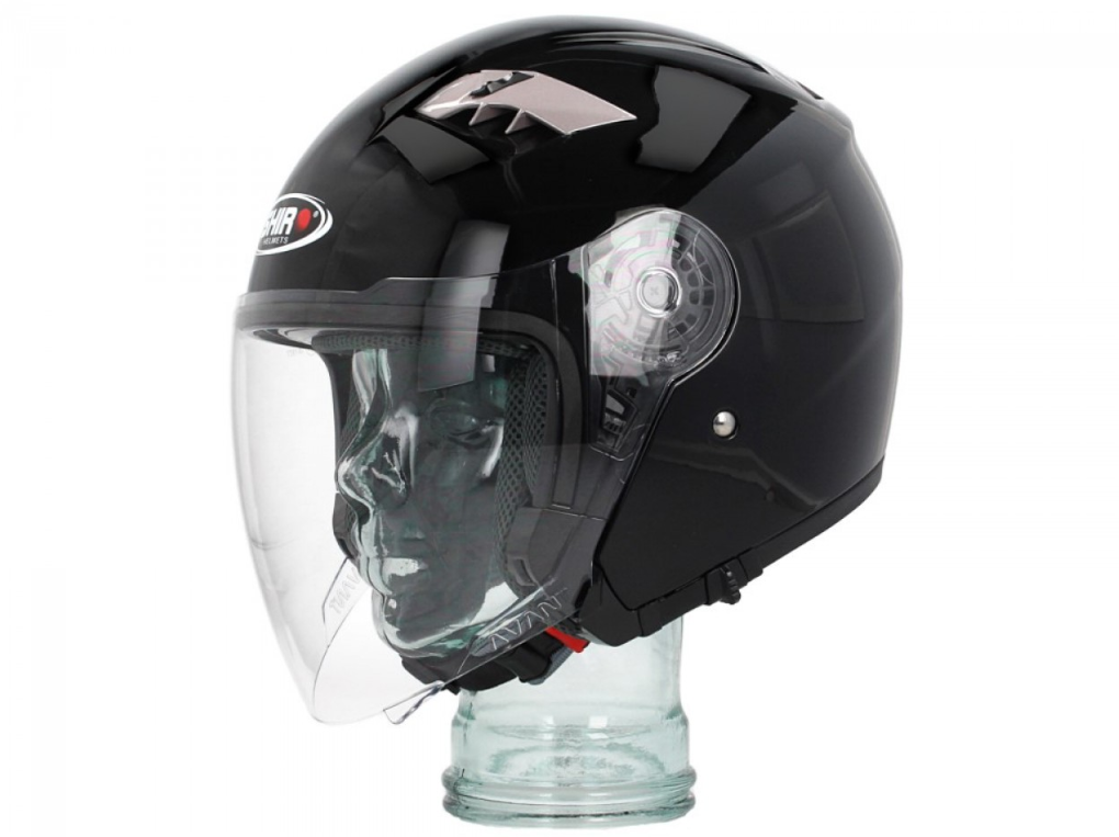 Shiro modular helmet, SH414, system, black