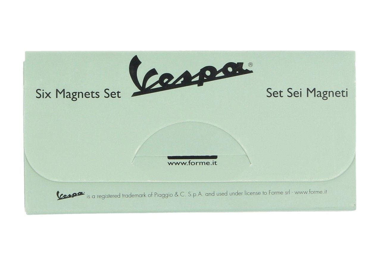 Vespa magnet, 6 pieces