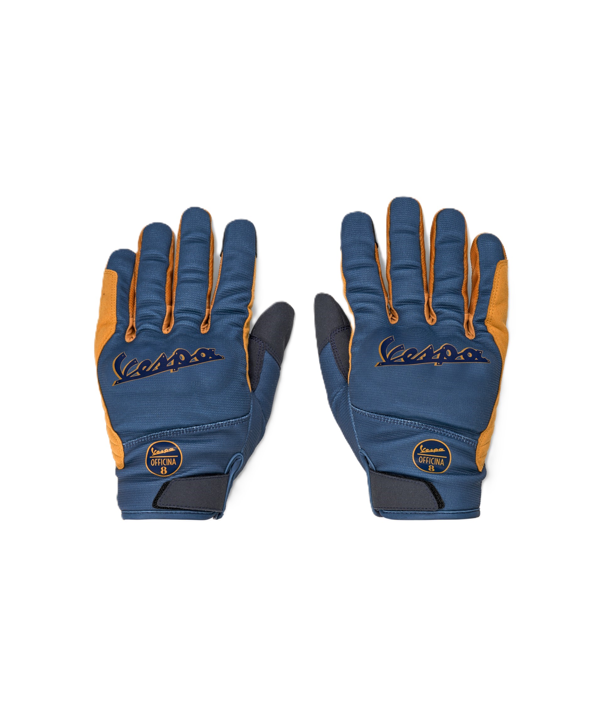 Vespa gloves Officina 8 blue yellow