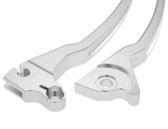 Sport lever set brake left/right for Vespa LX/LXV/S/Primavera/Sprint 50-150cc, silver