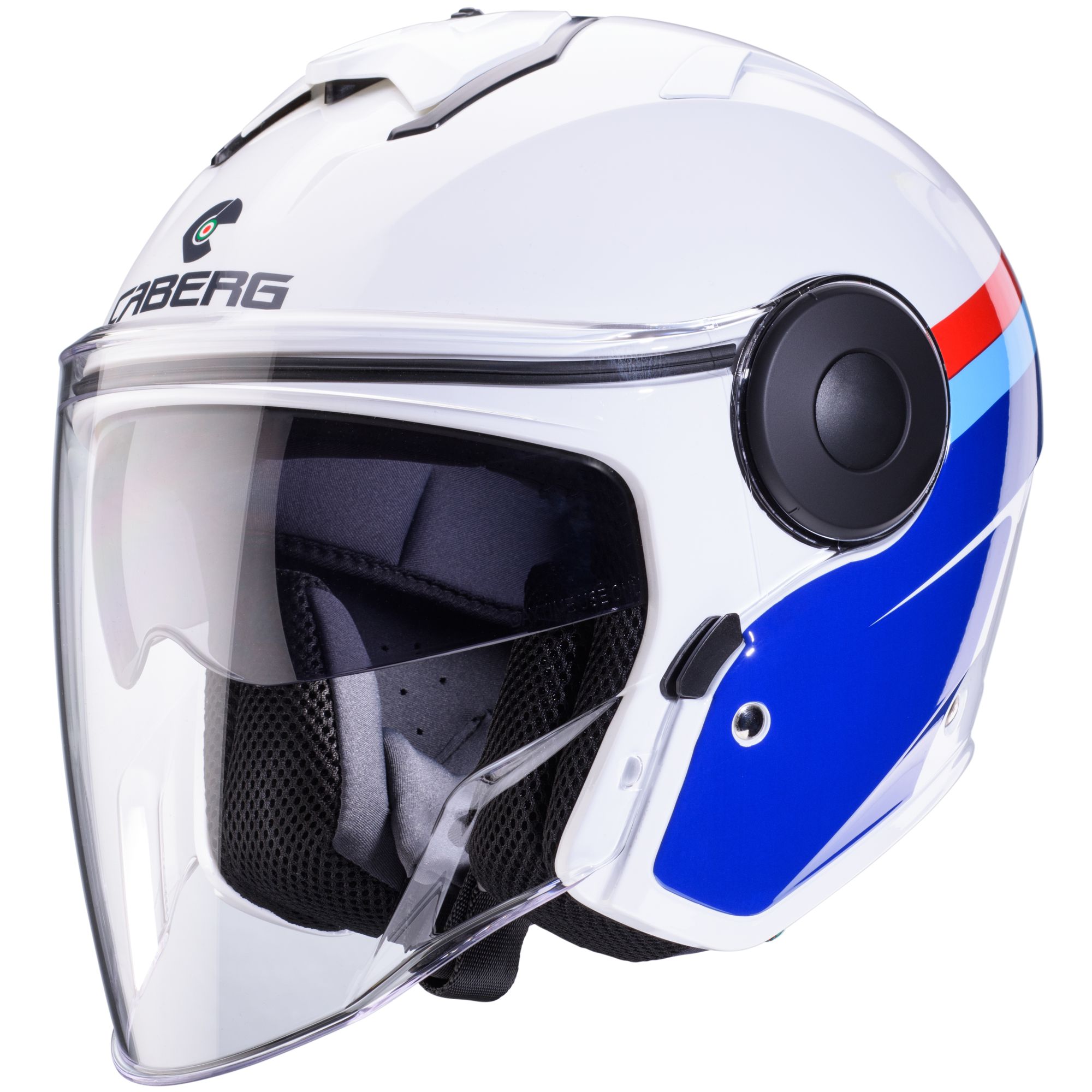 Caberg helmet Soho Zephyr white/blue-red