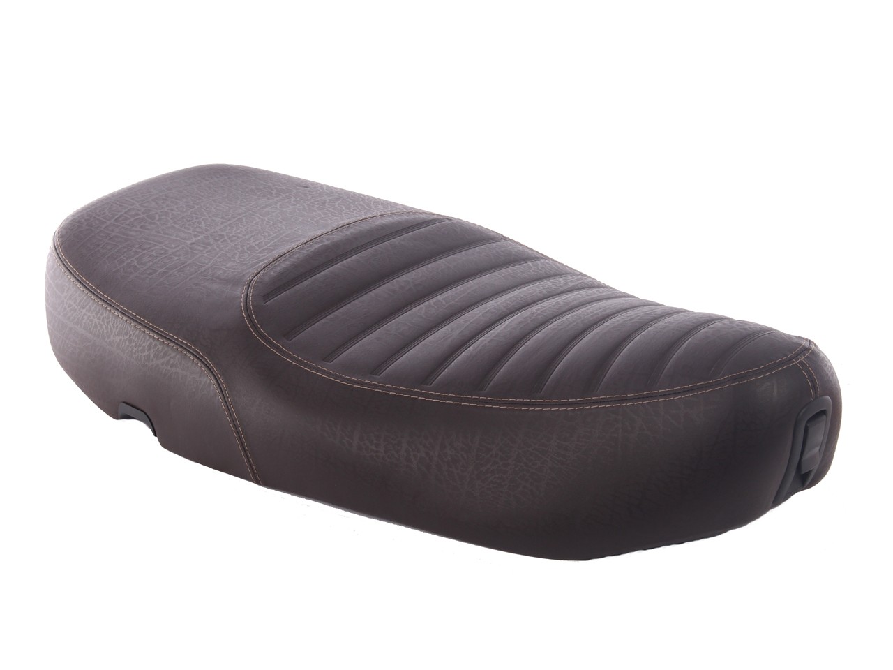 Vespa seat dark brown quilted for LX 50-150cc Touring, ET2/ET4 /LX/LXV/S 50-150ccm-