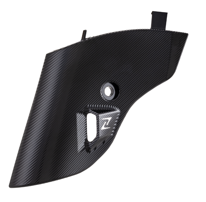 Fork fairing ZELIONI for Vespa Primavera/Sprint/Elettrica 50-150ccm, black anodized