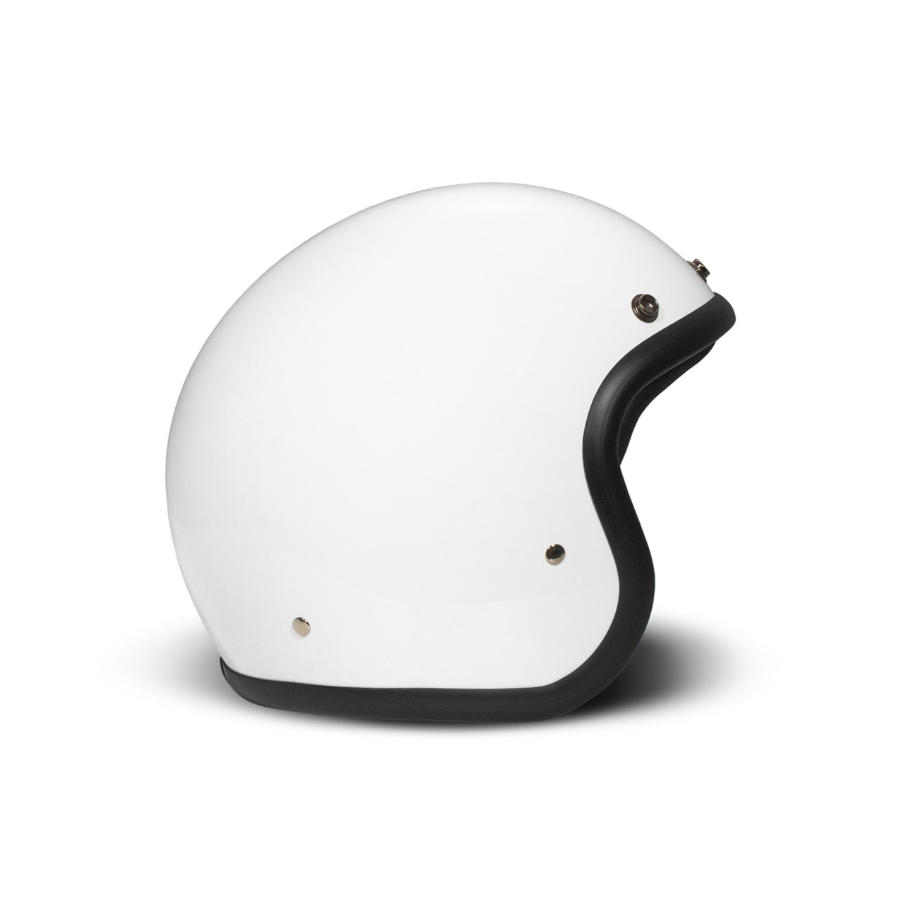 DMD Jet Helmet Retro, white, matt, Solid White, fiberglass, ECE 22.06