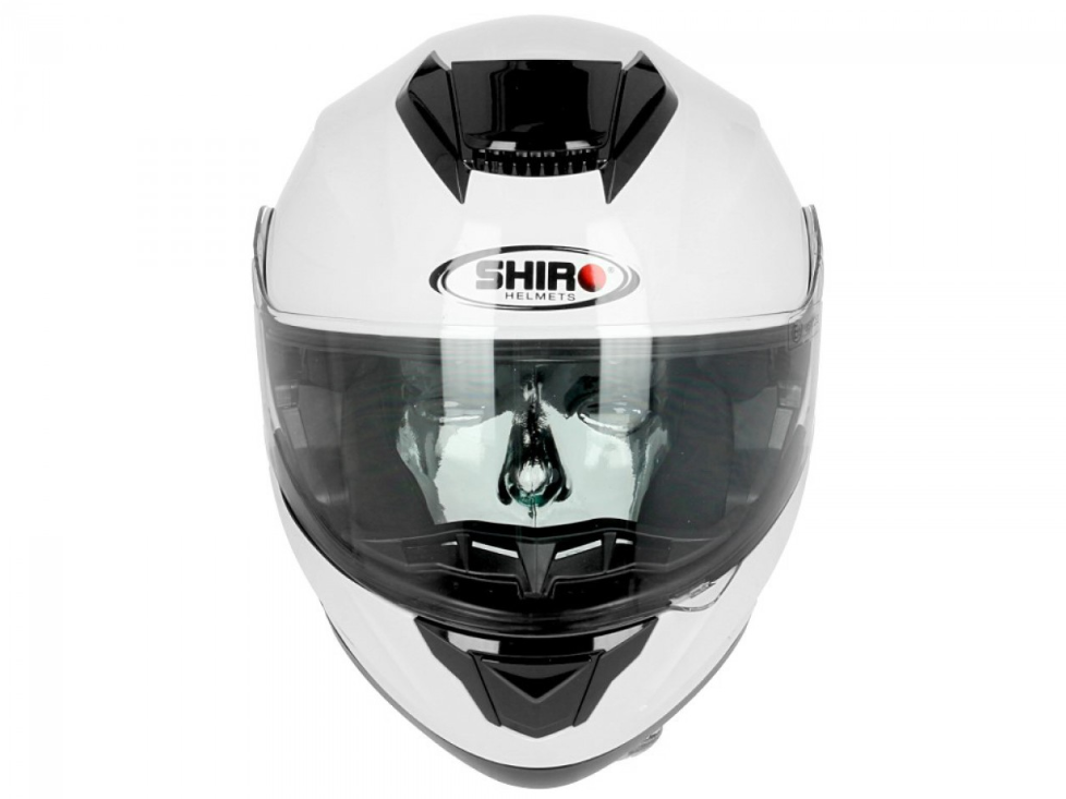 Shiro flip-up helmet, SH507, white