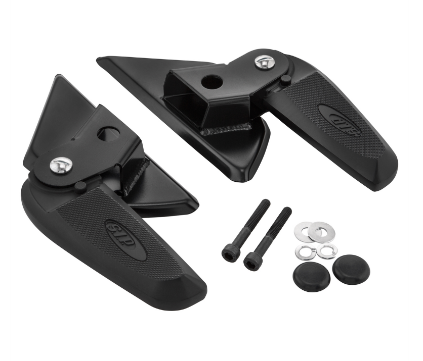 Footrests right and left for Vespa LX /LXV /S 50-150cc, black / black