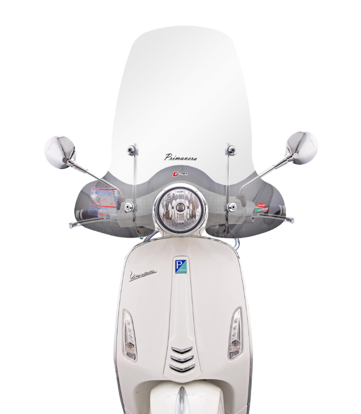 Windshield FACO high for Vespa Primavera /Elettrica 50-125cc 2T/4T ('14-), clear