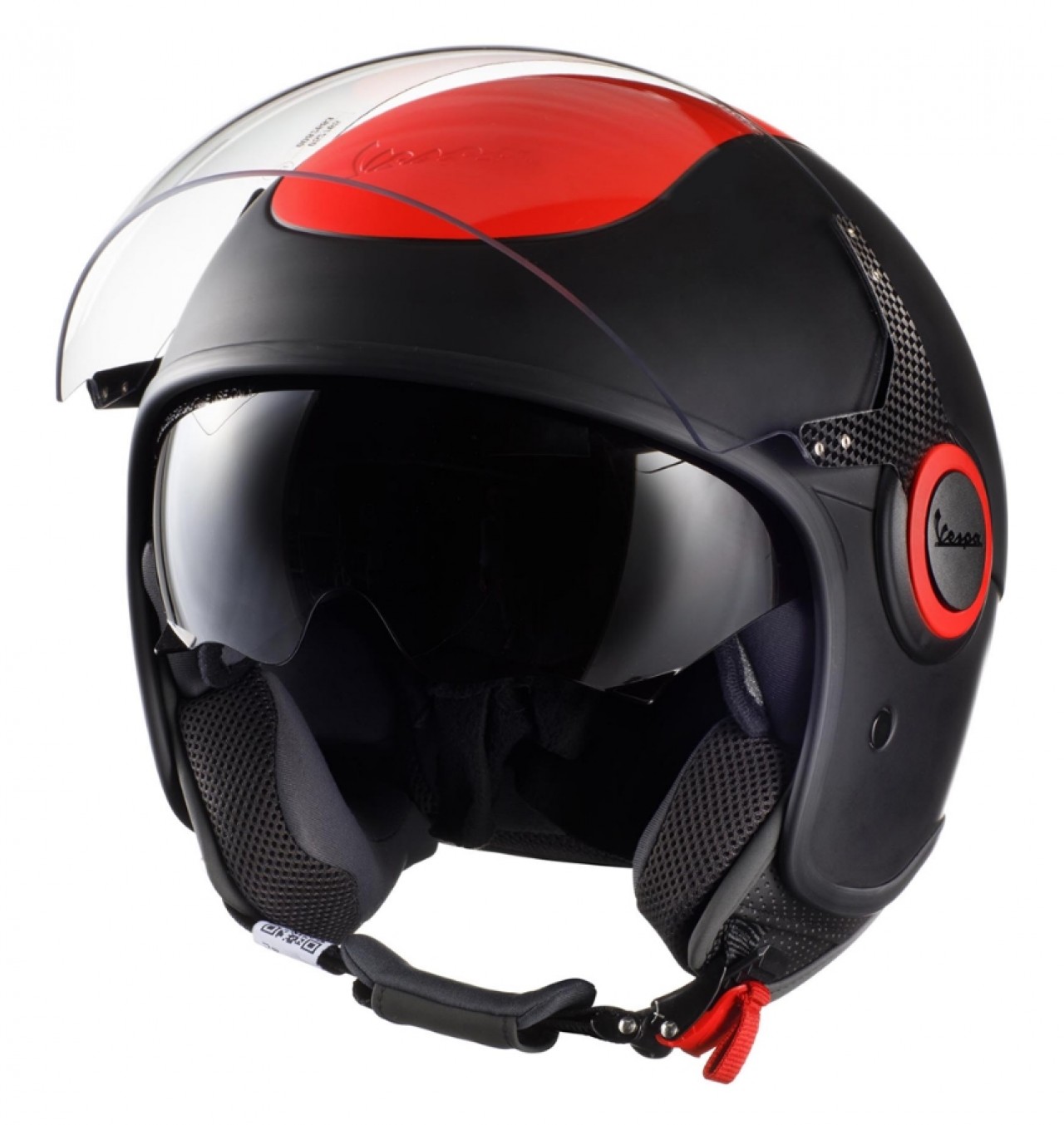 Vespa VJ Fluo helmet red fluorescent