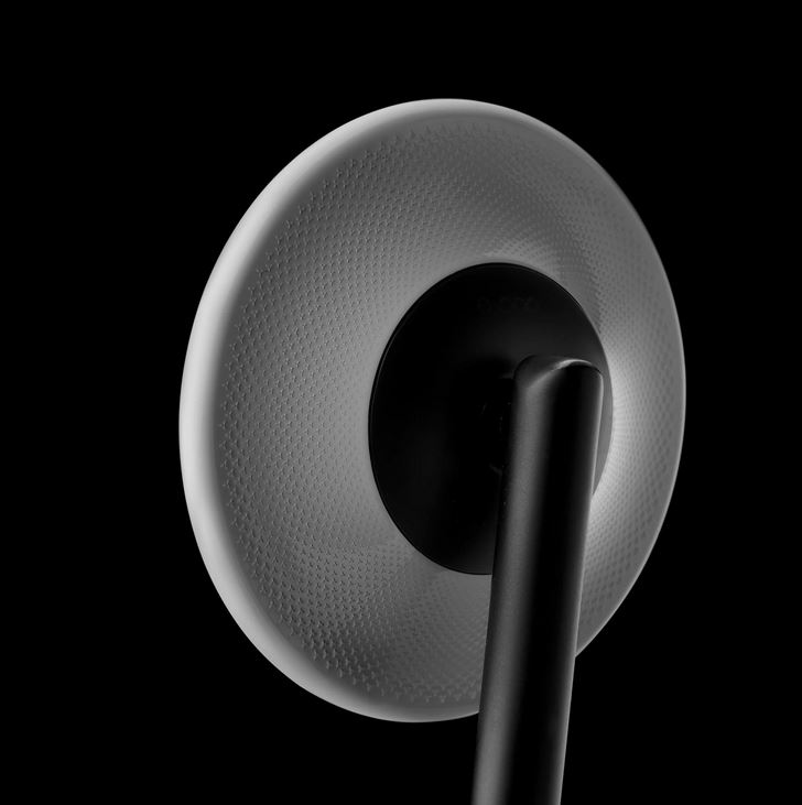 Handlebar end mirror RIZOMA E-POP left or right for Vespa, black/grey
