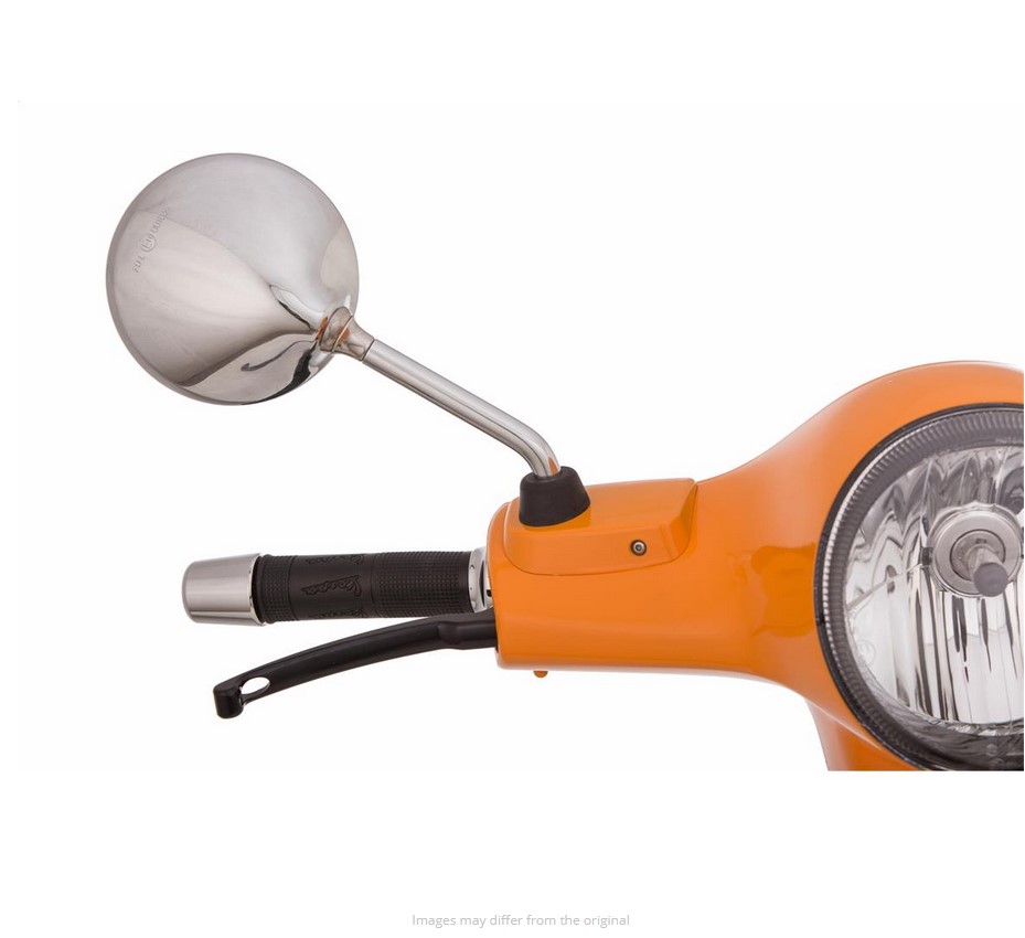 Mirror Shorty for Vespa, chrome, right and left