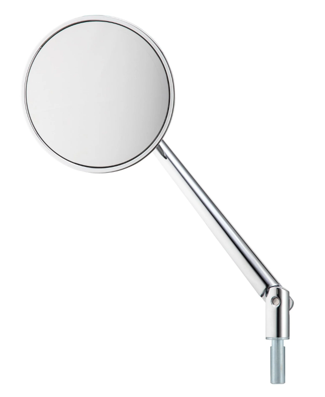Standard mirror for Vespa, left-hand thread, chrome