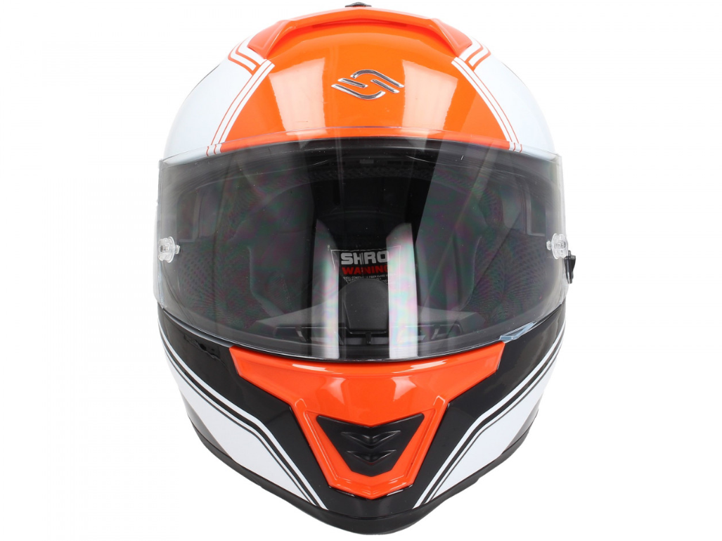 Shiro full face helmet, SH351, Fiber, F4, orange