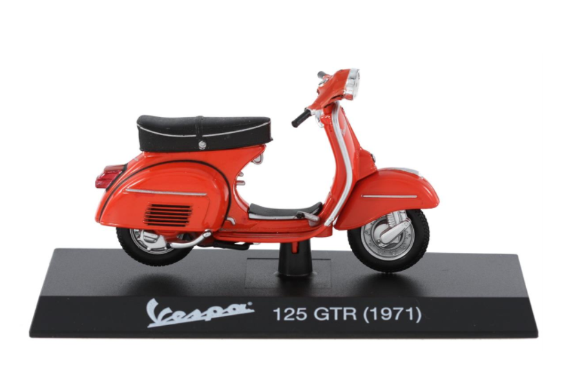 Model Vespa 125 GTR (1968), red