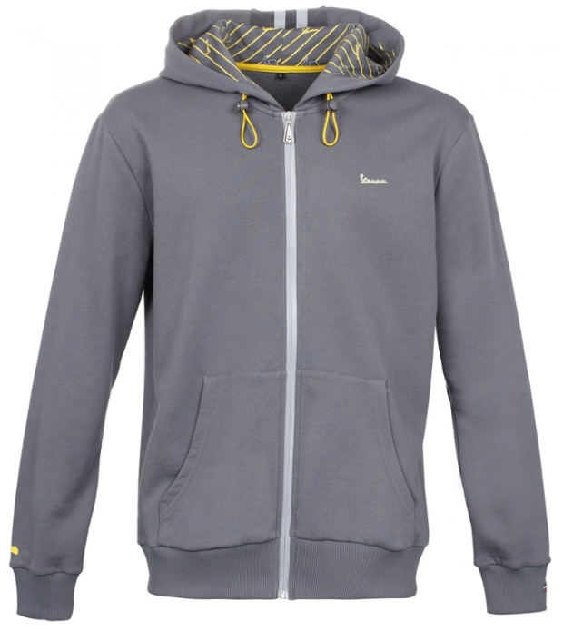 Vespa Sweat Shirt Graphic fleece jacket men gray