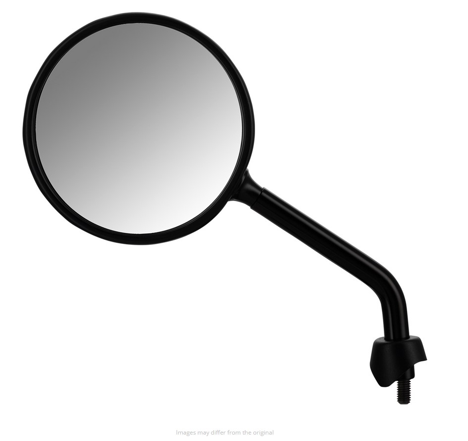 Mirror Shorty for Vespa, black glossy, right and left (pair)