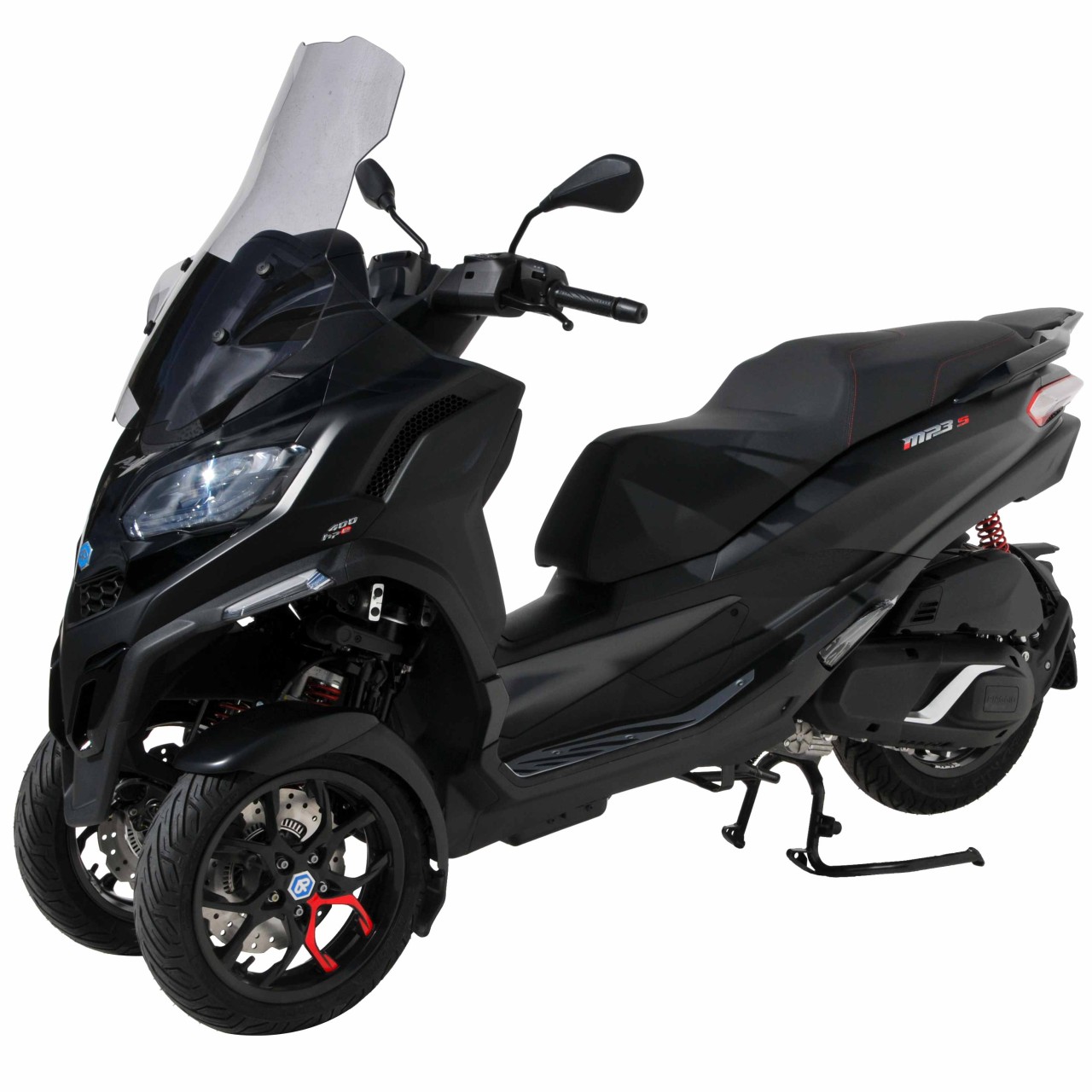 Windshield ERMAX High Protection with hand guard for Piaggio MP3 400 / 530 HPE (22-), gray