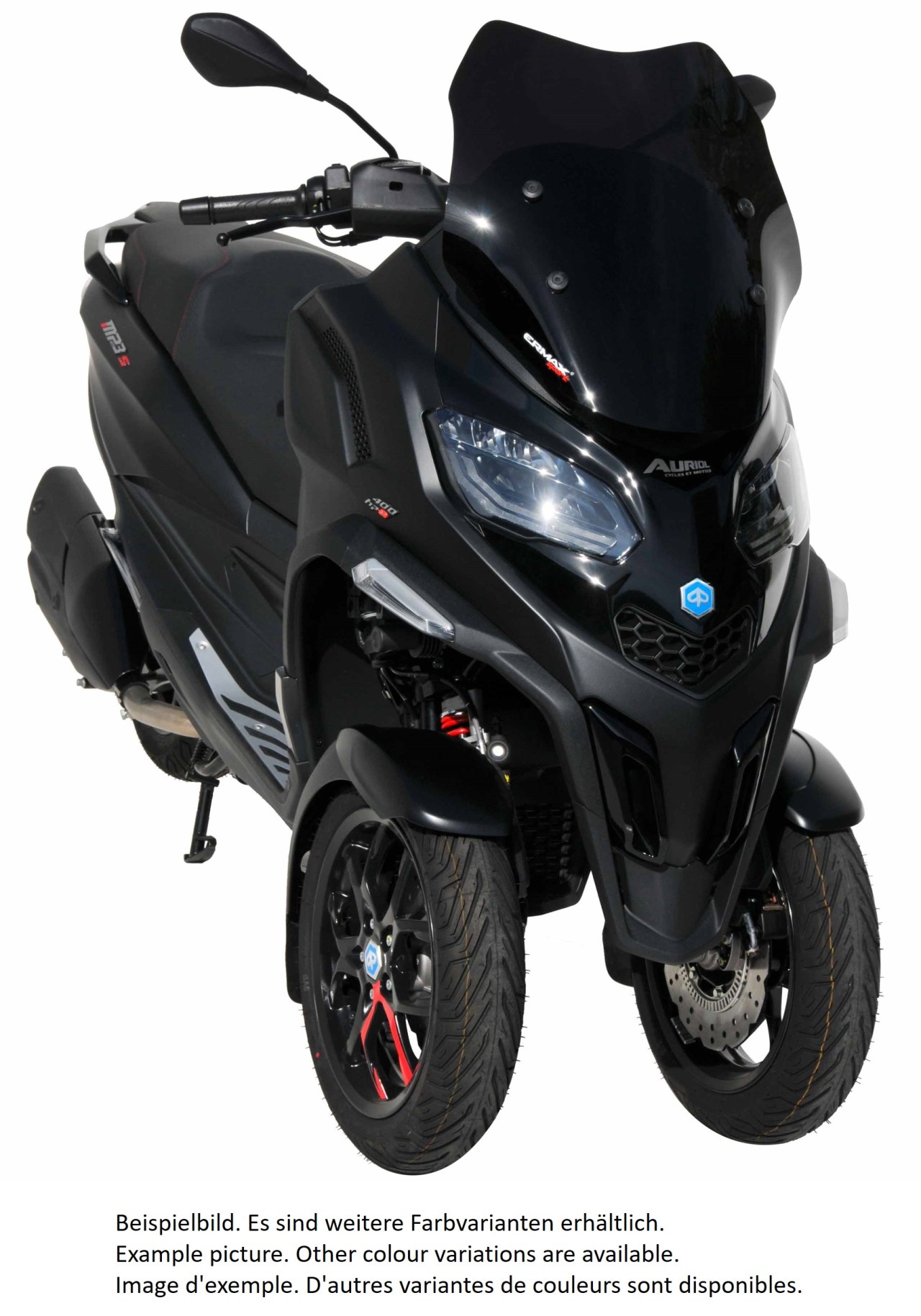 Windshield ERMAX Sport for Piaggio MP3 400 HPE (22-), tinted/light black
