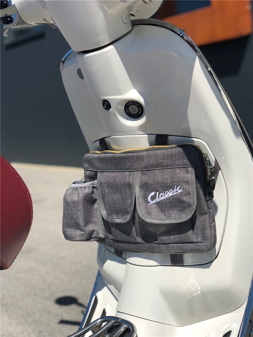 Bag "Classic" for luggage compartment / glove box Vespa - gray, nylon