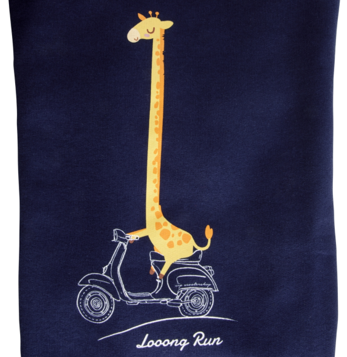Kids sweatshirt "Looong Run", blue