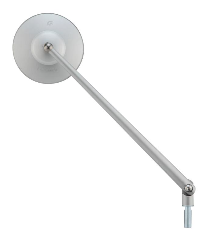 Standard mirror for Vespa, right-hand thread, silver matt