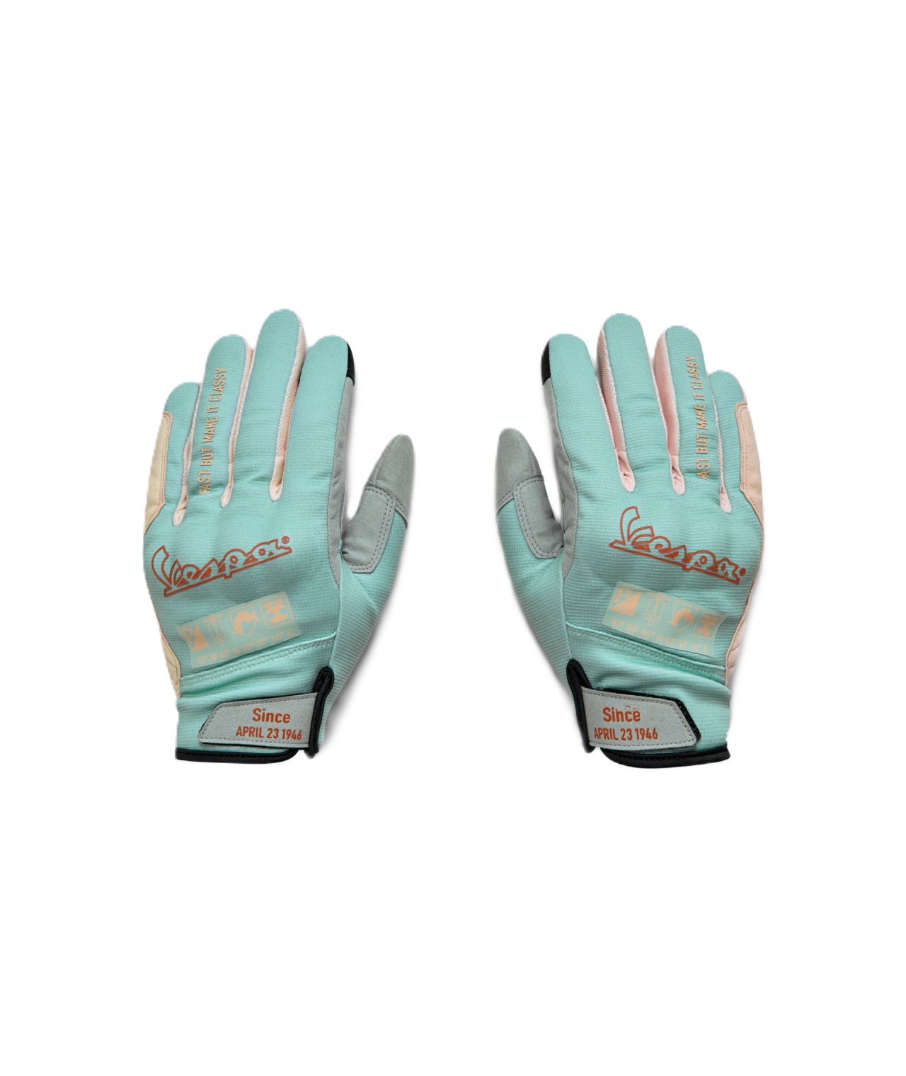 Vespa gloves turquoise DEC