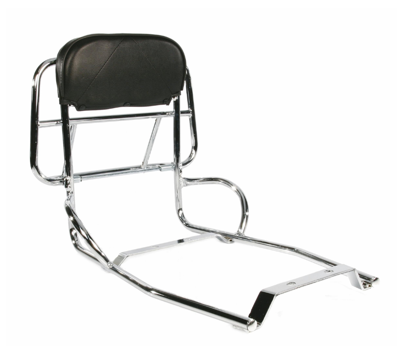 Rear luggage rack for Vespa PX 80-200cc, foldable, chrome