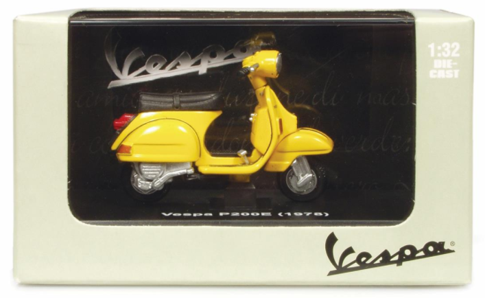 Model Vespa P200E (1978), orange