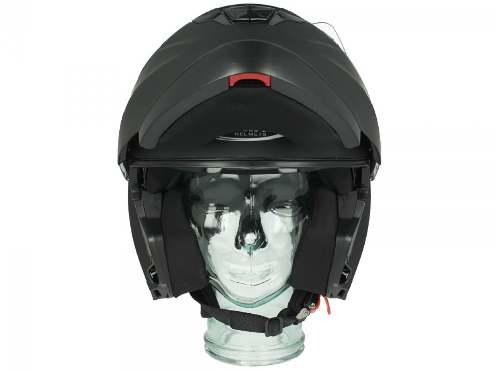 Shiro flip-up helmet, SH507, black matt