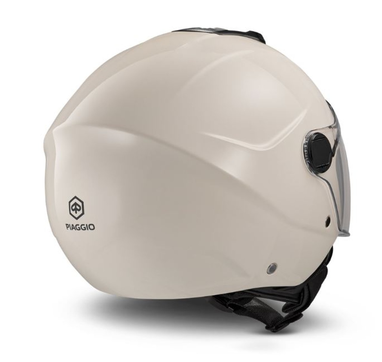 Piaggio Demi Jet UL01 Open-Face Helmet, Glossy White