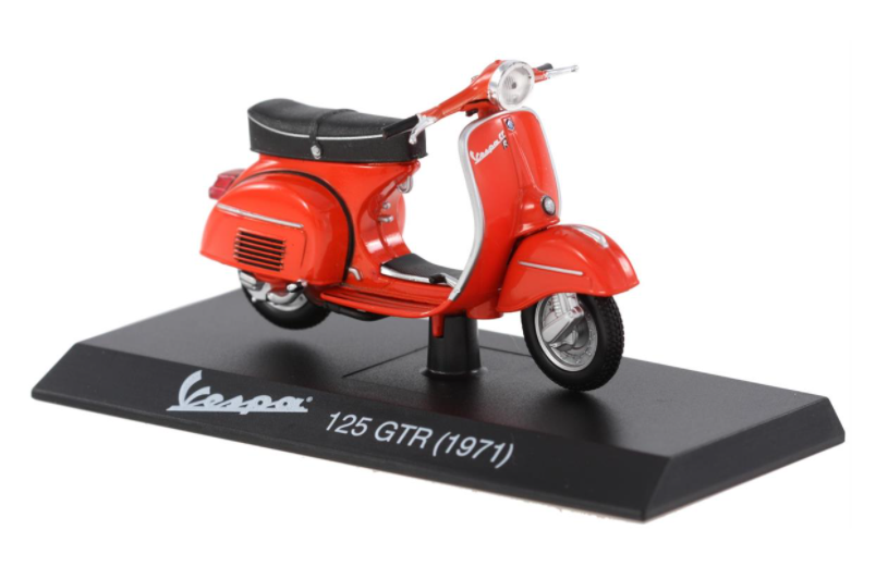 Model Vespa 125 GTR (1968), red