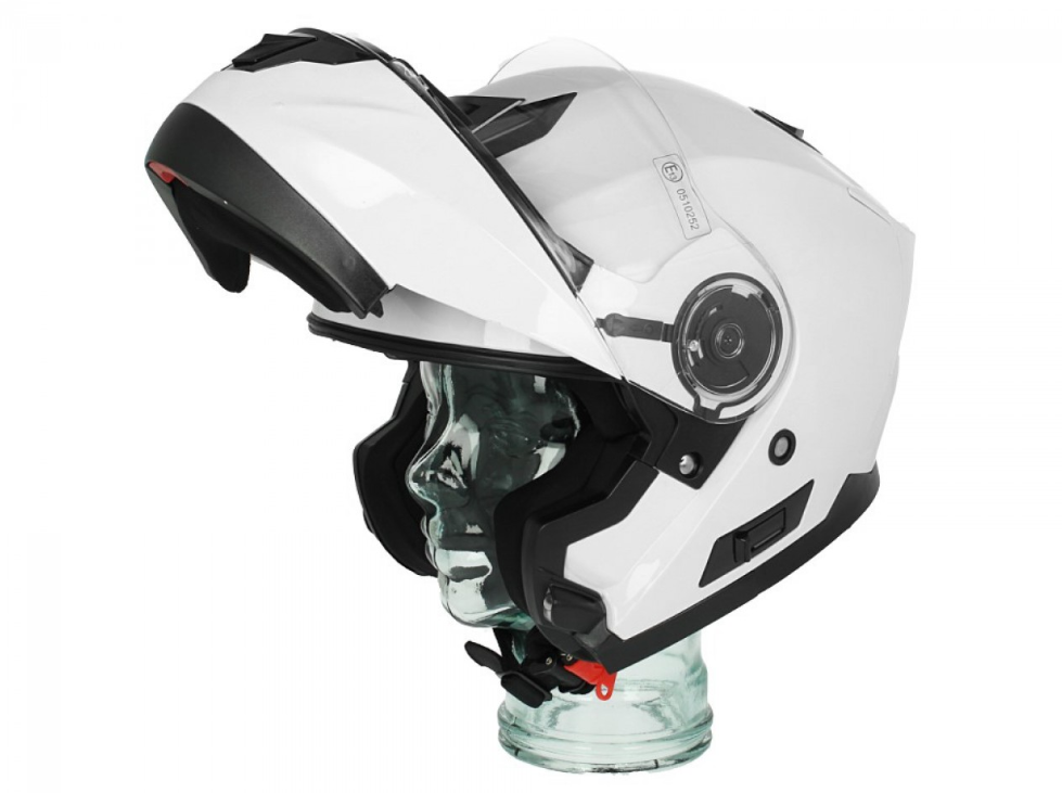 Shiro flip-up helmet, SH507, white