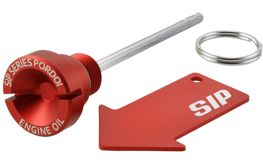 Oil filler plug engine oil for Vespa GTS/GTS Super/GTV 300cc HPE, red matt