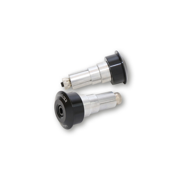 Mounting kit for handlebar end mirrors without handlebar end weights, black, Highsider DOT