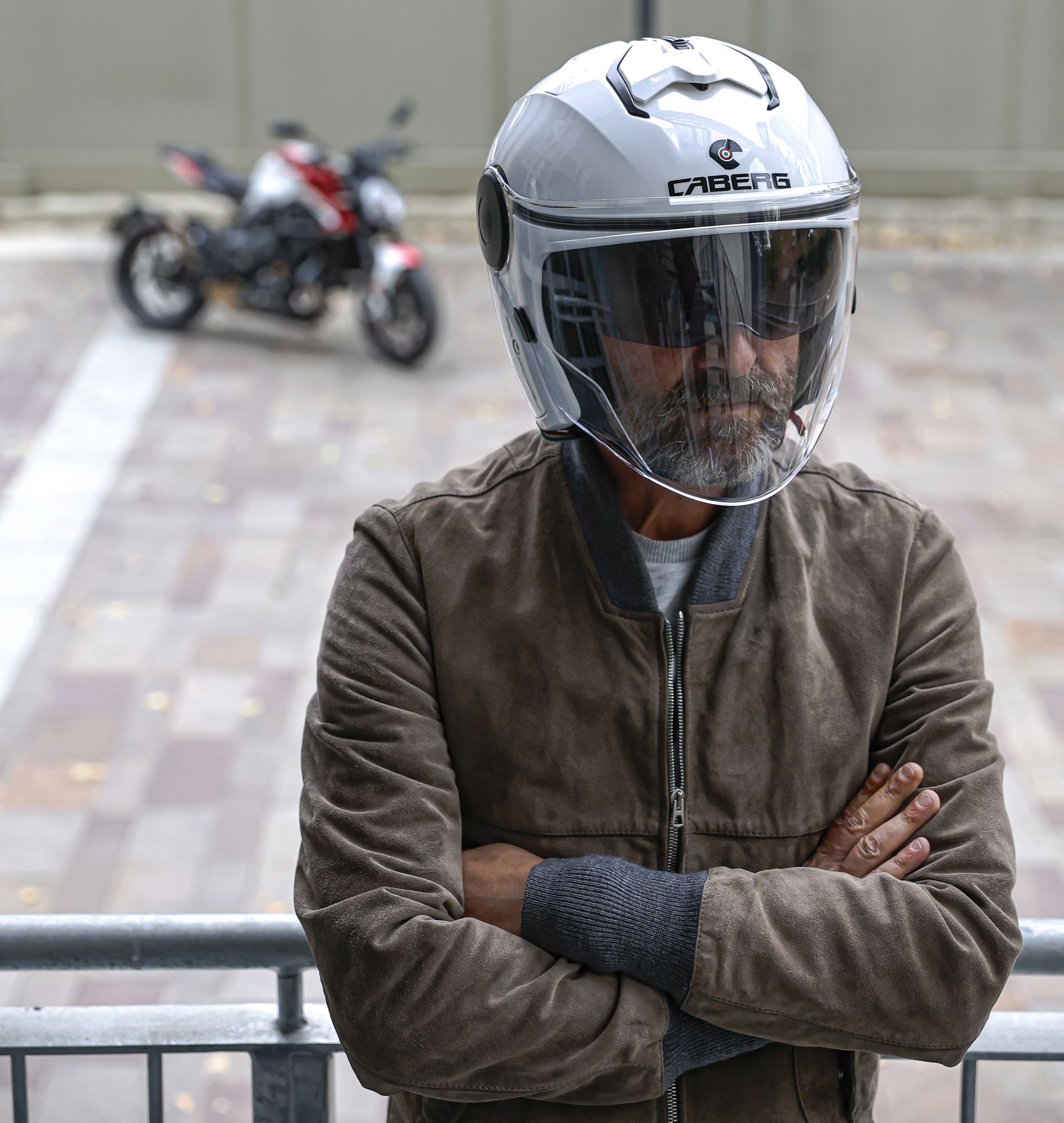 Caberg helmet Soho white metallic