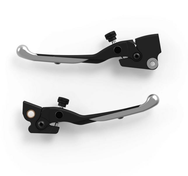 RIZOMA sports lever set for Vespa Primavera/Sprint/Elettrica, silver/black